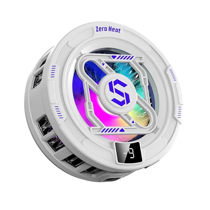Photography Lighting Game - 15W スタイリッシュな携帯電話クーラー、冷却ファン、超高速冷却、RGB 照明、最も人気のある携帯電話、ゲーム、eスポーツなどに対応。