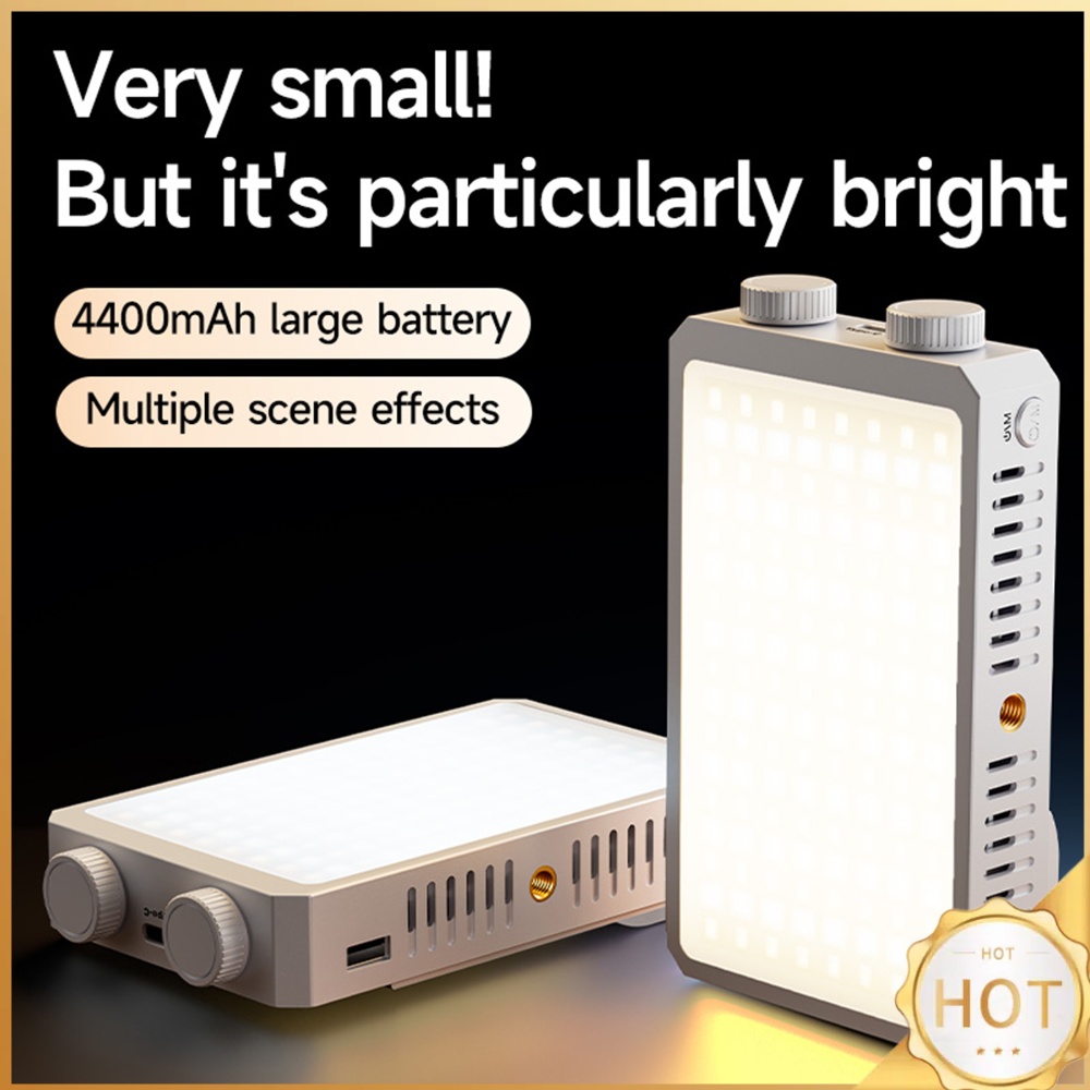 Photography Lighting Description - 40W LEDカメラライト 2800K-9000K ハンドヘルドフィルライト 4400mAh充電式ポータブルライトパネル ビデオライト