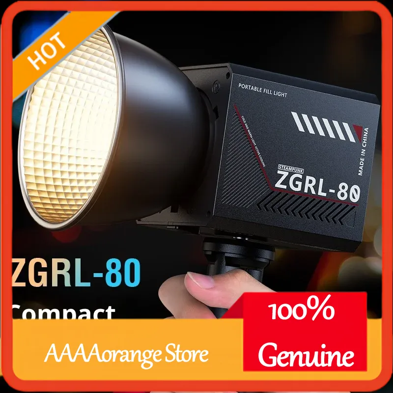 Photography Lighting Handheld - ZGRL80 80W COB LEDビデオライト ハンドヘルド ポータブル連続照明