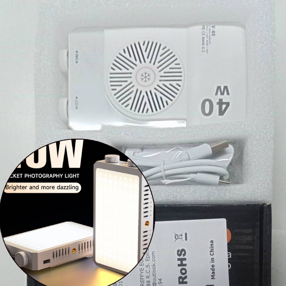 Photography Lighting Handheld - ハンドヘルドフィルライト 2800K-9000K 撮影用照明 4400mAh 充電式ポータブルライトパネル ビデオライト