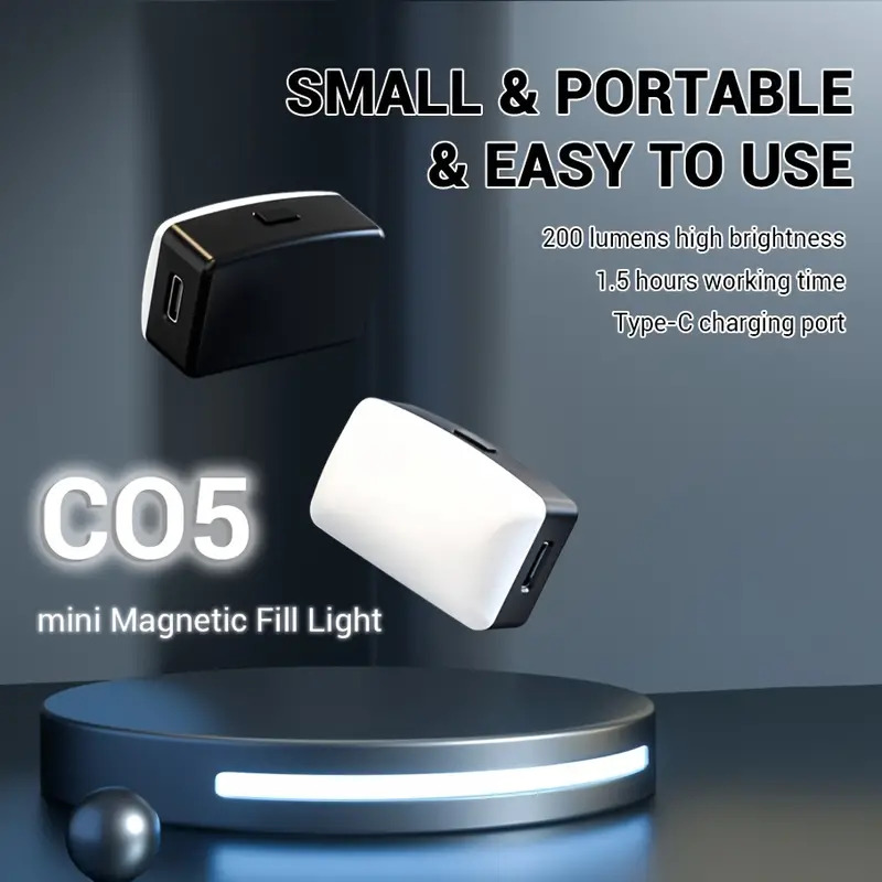 Photography Lighting Description - ミニ磁気 LED Selfie ライト IPhone Samsung