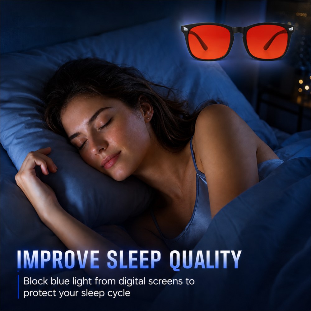 高度なブルーライトカットゲーミングメガネ 赤レンズ 睡眠の質 - Photography Lighting Game のレビューと価格