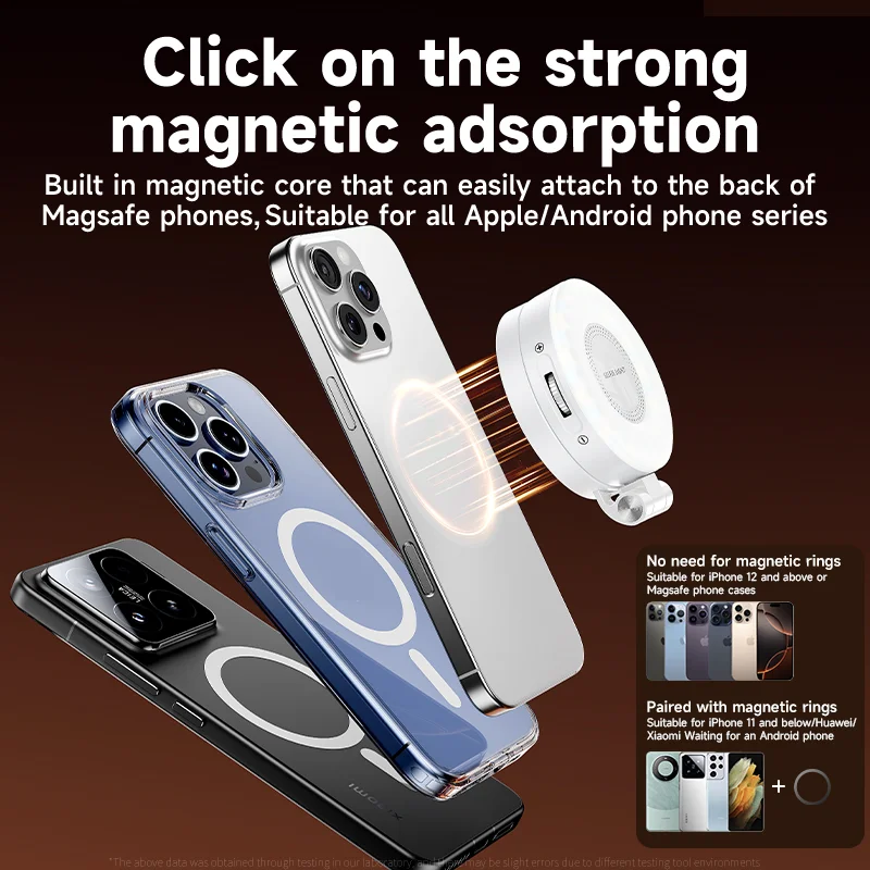 Magsafe 電話用 LED Selfie フィルライト  - Photography Lighting Handheld のレビューと価格