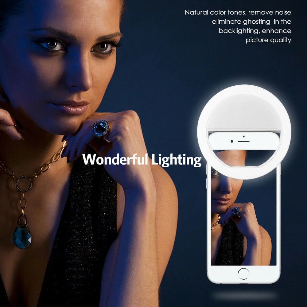 1pc USB 充電ケーブル LED 自撮りリングライト調整 - Photography Lighting Description のレビューと価格