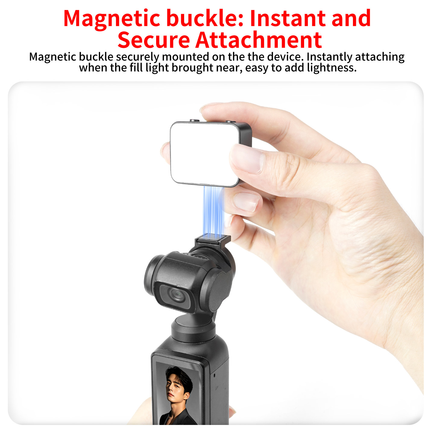 ポータブル磁気フィルライト DJI Osmo Pocket  - Photography Lighting Kit Portable のレビューと価格