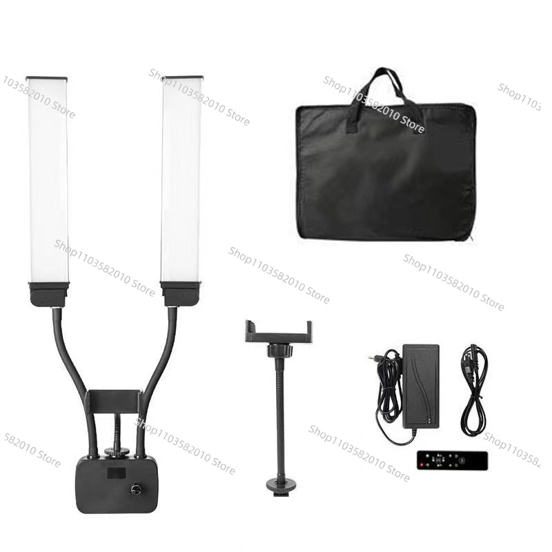 折りたたみ式ダブルアームフィルライト インターネットセレブ  - Photography Mobile Lighting のレビューと価格