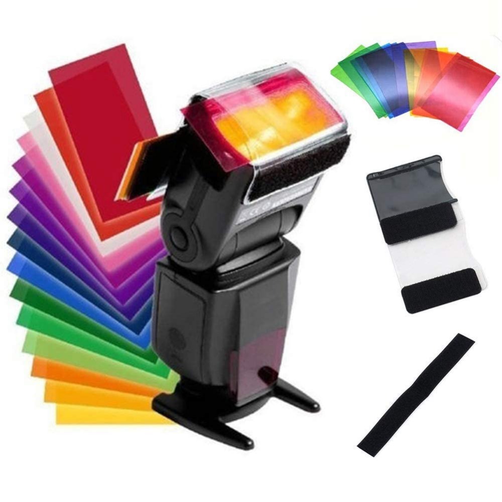 12色カメラフラッシュジェル照明フィルターキット、ユニバーサ - Photography Lighting Meter のレビューと価格