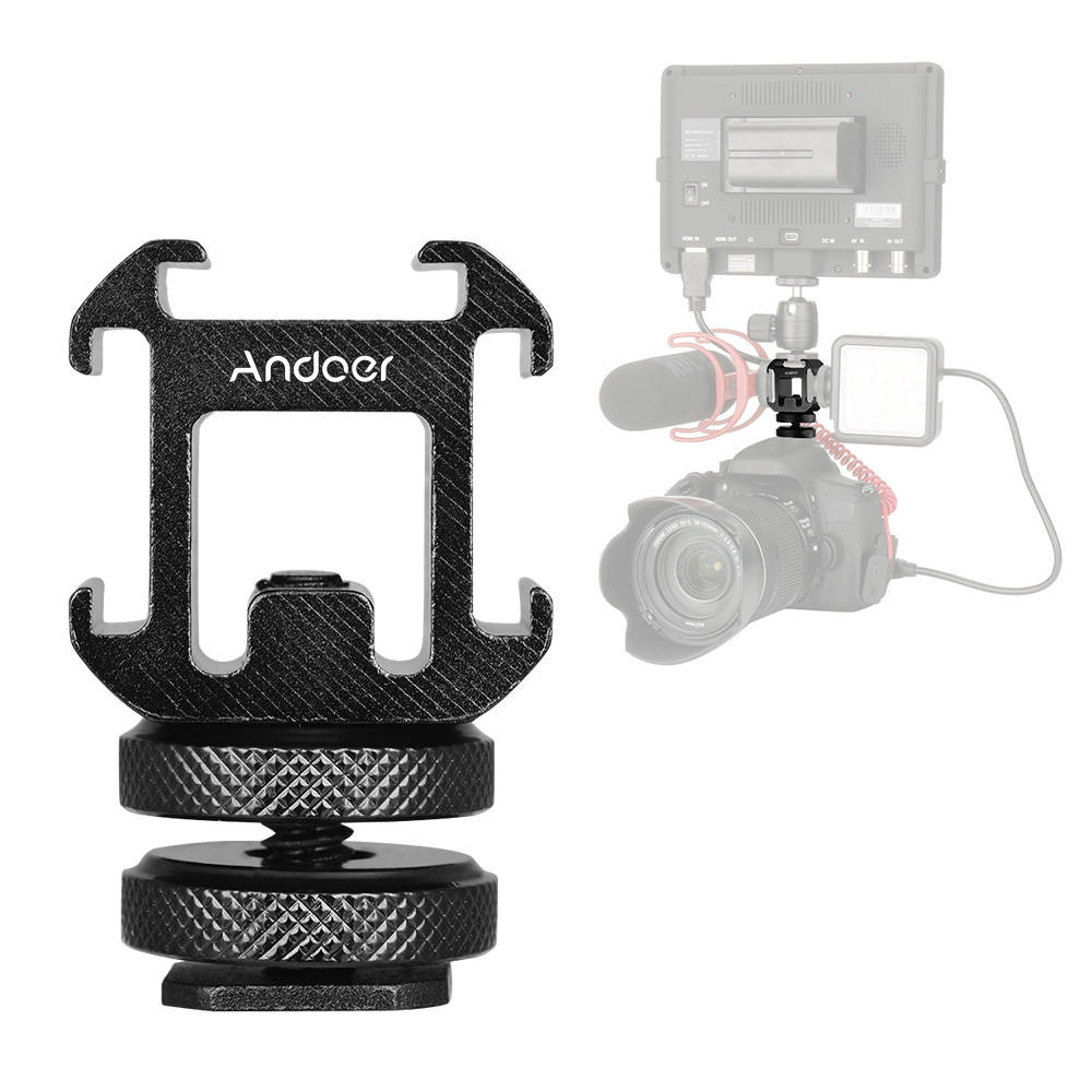 Andoer 3 コールドシュー マウント アダプター オン - Photography Lighting Description のレビューと価格
