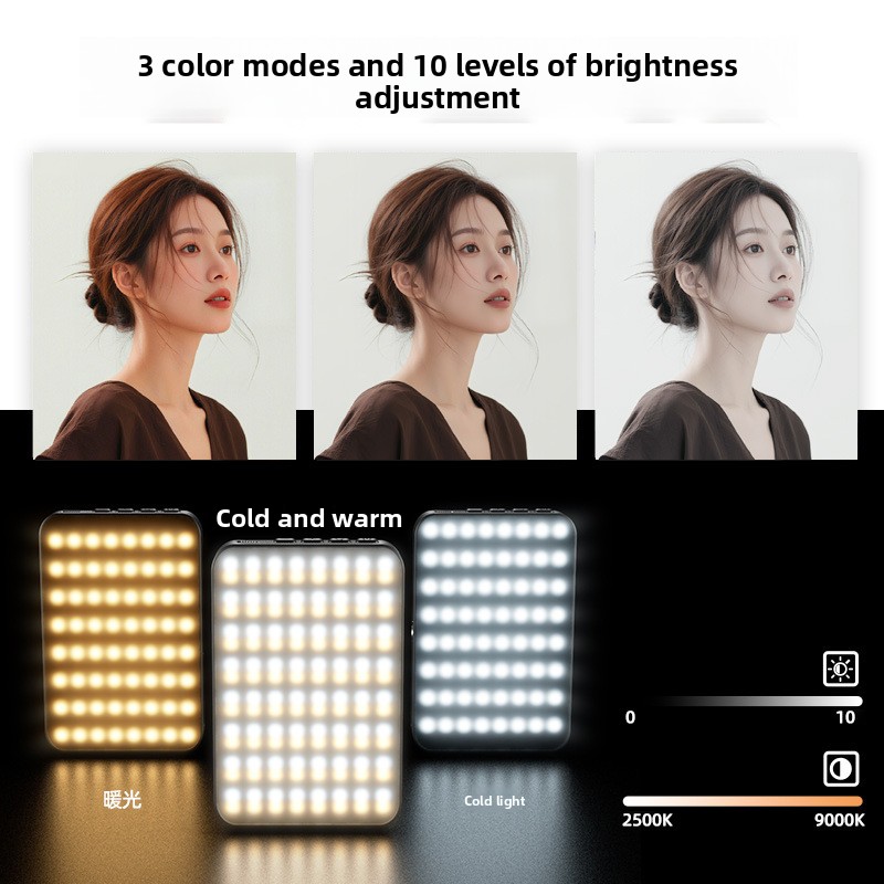 両面磁気フィルライト 携帯電話 ライブ写真 二色の優しい光  - Photography Mobile Lighting のレビューと価格
