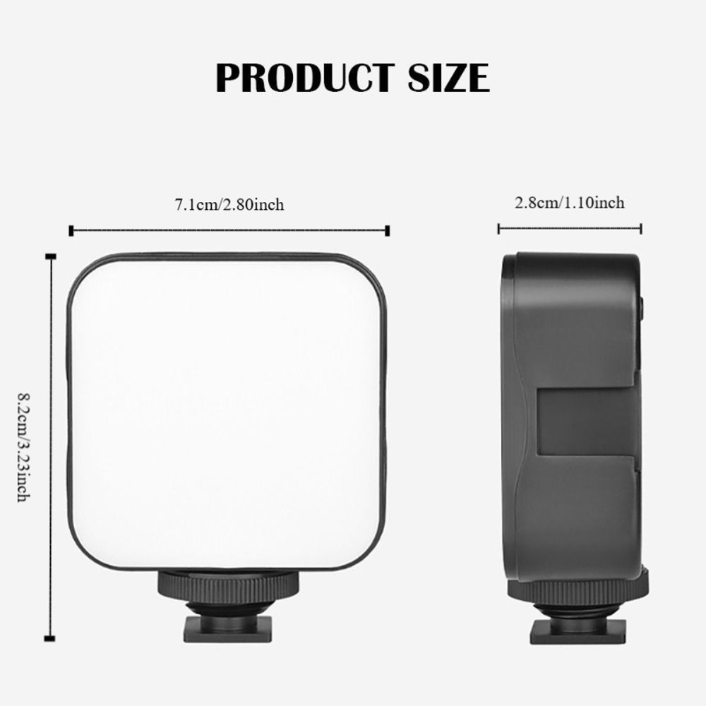 RGB調光機能付きUSB充電式フィルライト。6000Kの色温 - Photography Lighting Brands のレビューと価格