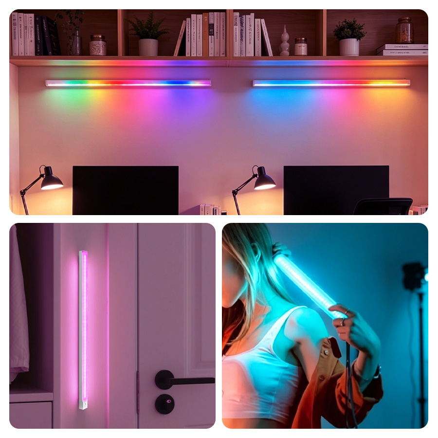 30cm 50cm 磁気式LED RGBキャビネットライト、 - Photography Lighting Game のレビューと価格
