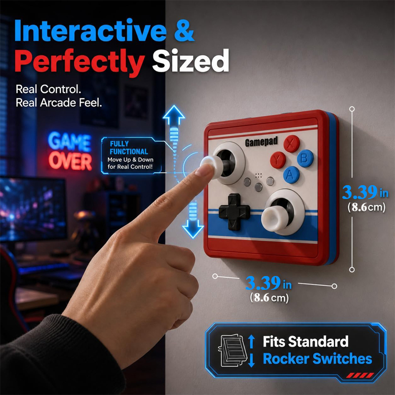 ドリル不要のライトスイッチカバー レトロアーケードゲームスイ - Photography Lighting Game のレビューと価格