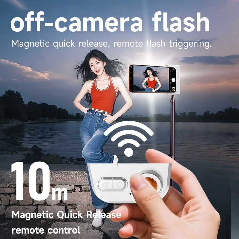 携帯電話用磁石式写真撮影用フラッシュライトハンドル。内蔵のポ - Photography Lighting Brands のレビューと価格