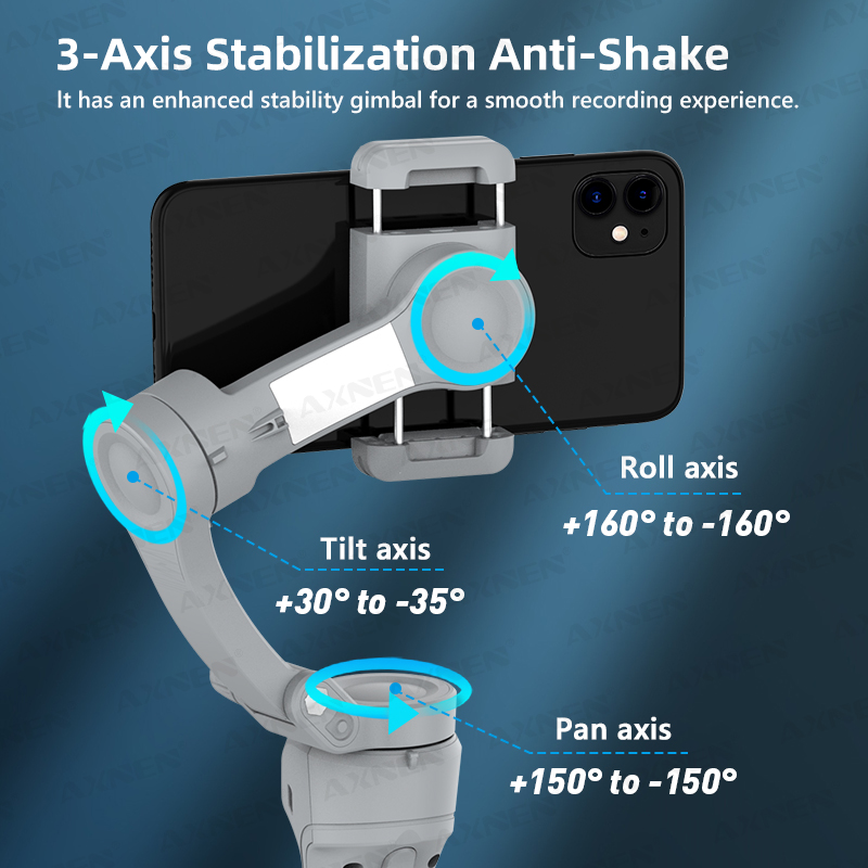 スマートフォン用ハンドヘルド3軸ジンバルスタビライザー、iP - Photography Lighting Handheld のレビューと価格